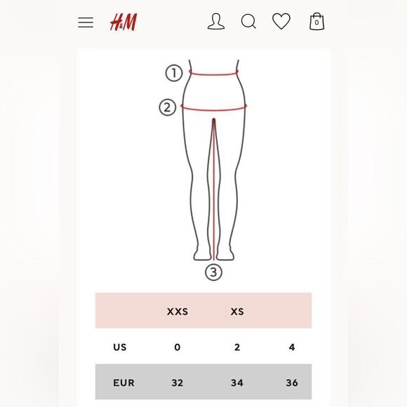 H&M, Medium/Dark-Wash, Slightly Distressed, Hemmed Jean Shorts. Size 2. - Picture 4 of 4